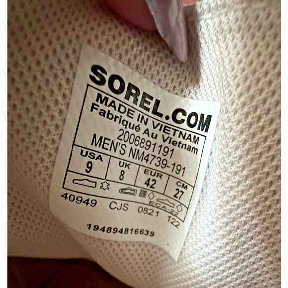 NWOB SOREL Men's Waterproof C-Street Lace Up Beige Suede Size 9 Gorpcore - Picture 8 of 8